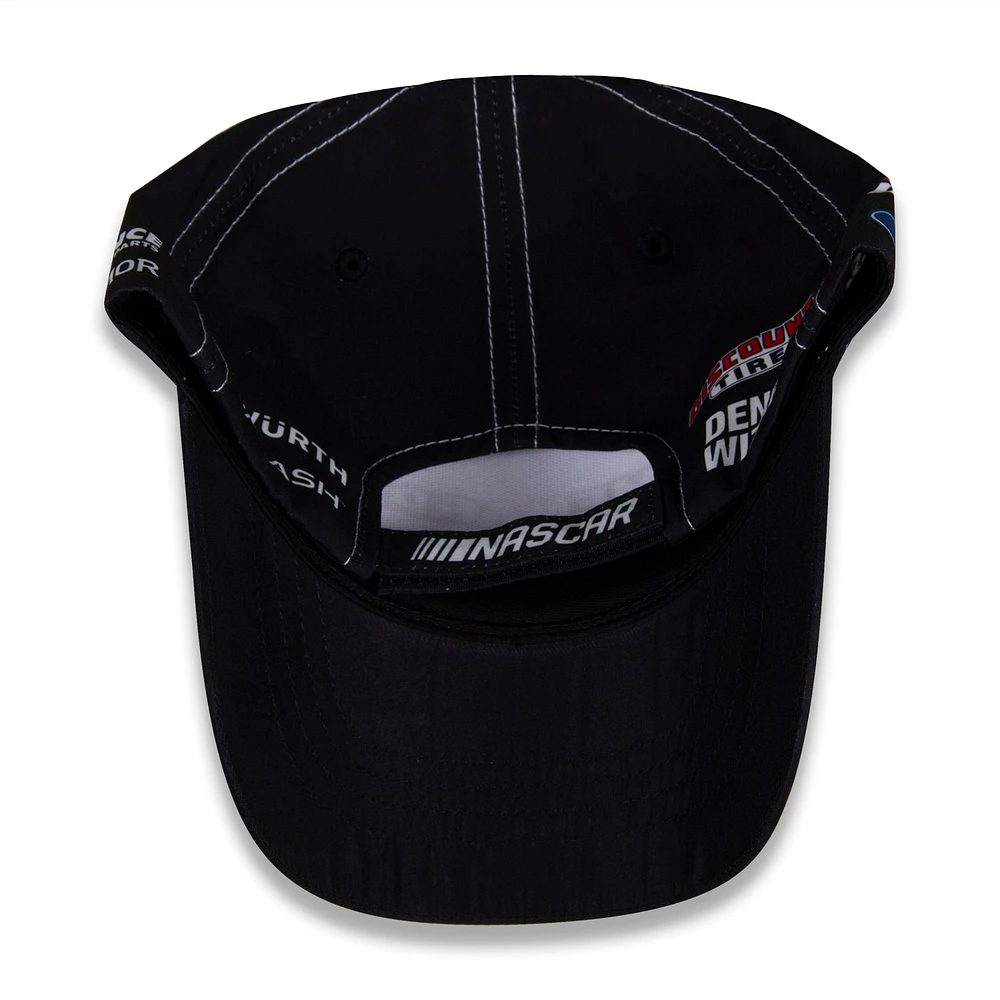 Men's Team Penske  White/Black Ryan Blaney Menards Uniform Adjustable Hat