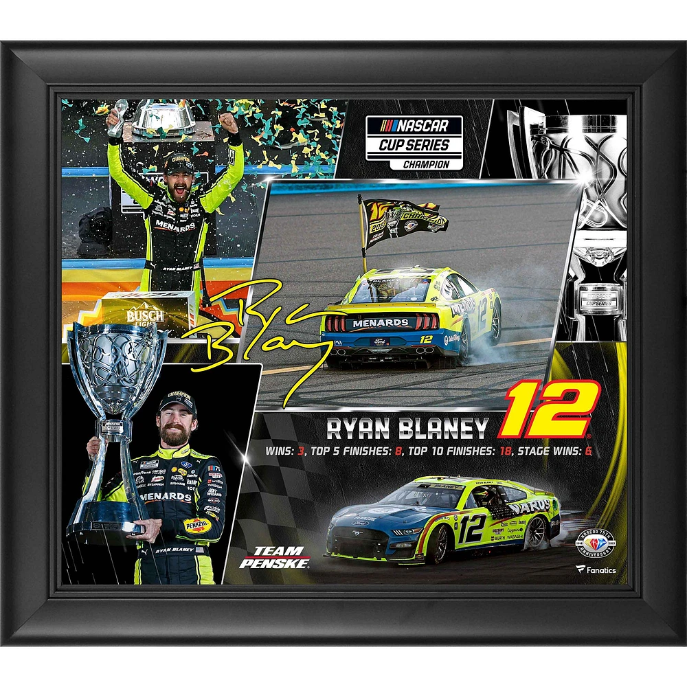 Ryan Blaney 2023 NASCAR Cup Series Champion 15" x 17" Framed Collage