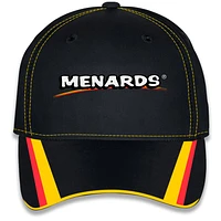 Unisex Checkered Flag Sports Black Ryan Blaney Menards Uniform Adjustable Hat