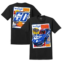 T-shirt noir pour homme avec voiture Ryan Preece Kroger