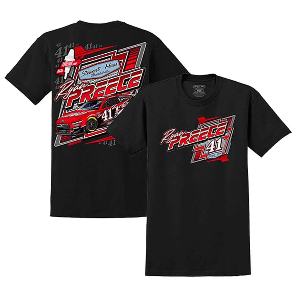 Collection Stewart-Haas Racing Team Homme Noir Ryan Preece 2023 #41 HAAS T-Shirt