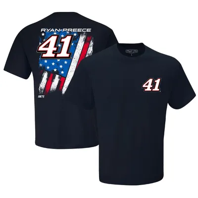 Ryan Preece Stewart-Haas Racing Team Collection Exclusive Tonal Flag T-Shirt - Navy