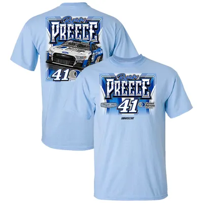 T-shirt pour homme Stewart-Haas Racing Team Collection Ryan Preece bleu clair NASCAR No. 41