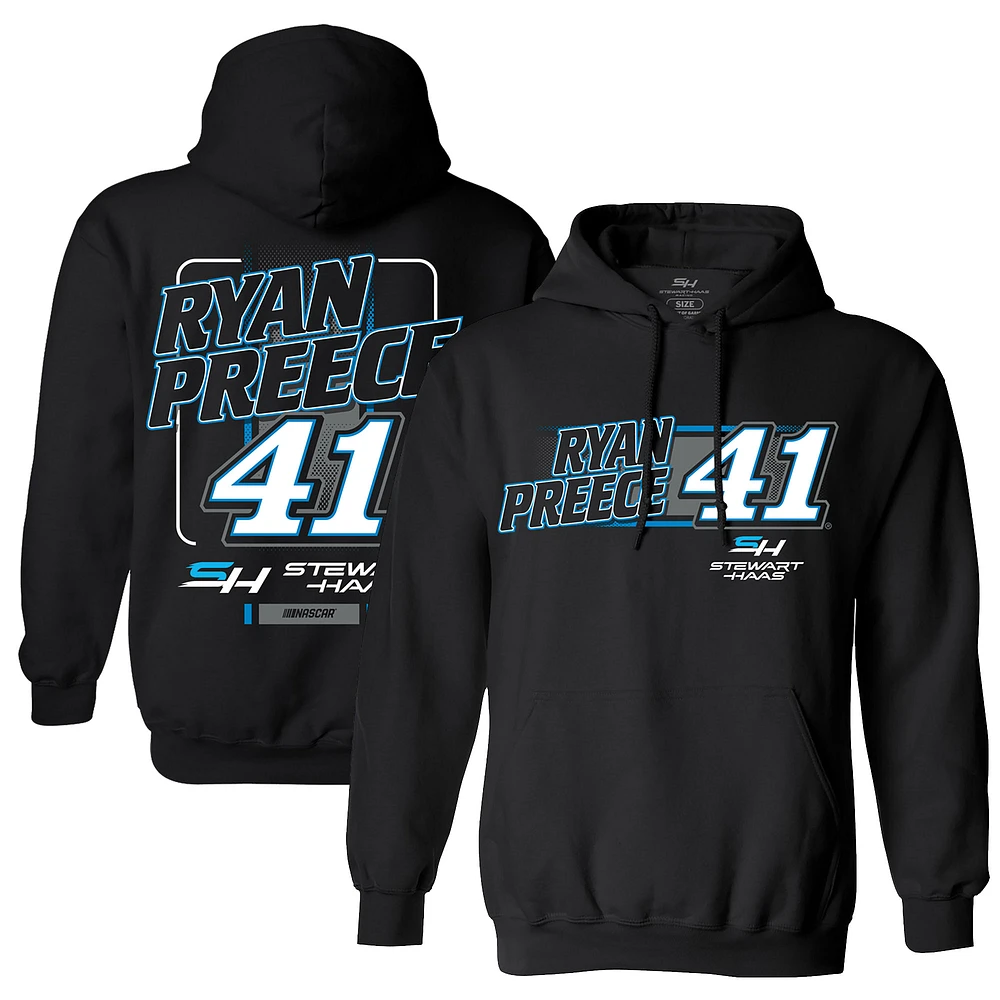 Men's Team Penske  Black Ryan Preece Pullover Hoodie