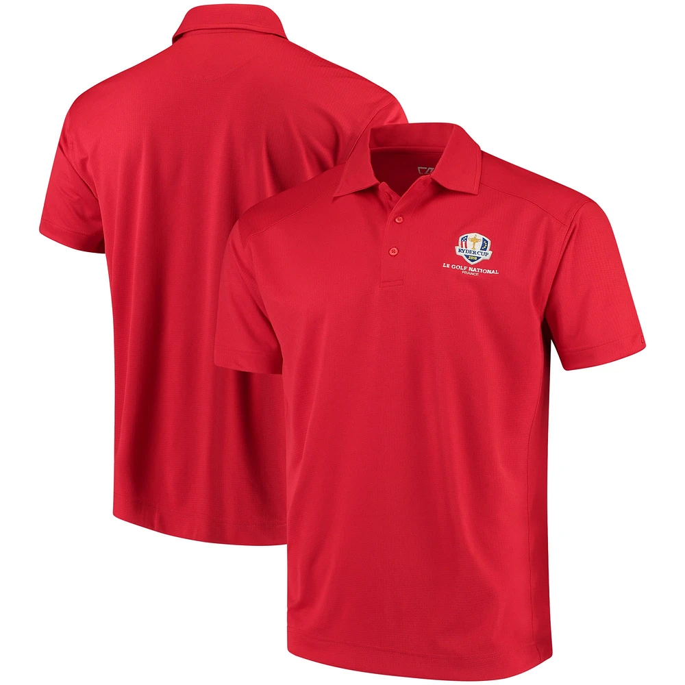 Polo Cutter & Buck rouge 2018 Ryder Cup Genre DryTec pour hommes