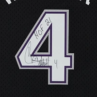 Maillot réplique autographié par Chris Webber des Sacramento Kings de Mitchell & Ness 2000-01 avec inscription « HOF 21 »