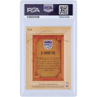 De'Aaron Fox Sacramento Kings 2019-20 Panini Court Kings Blank Slate Case Hit #6 PSA Carte authentifiée 10