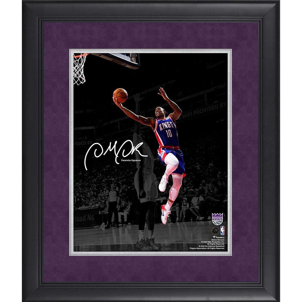 DeMar DeRozan Sacramento Kings Facsimile Signature Framed 11" x 14" Spotlight Photograph