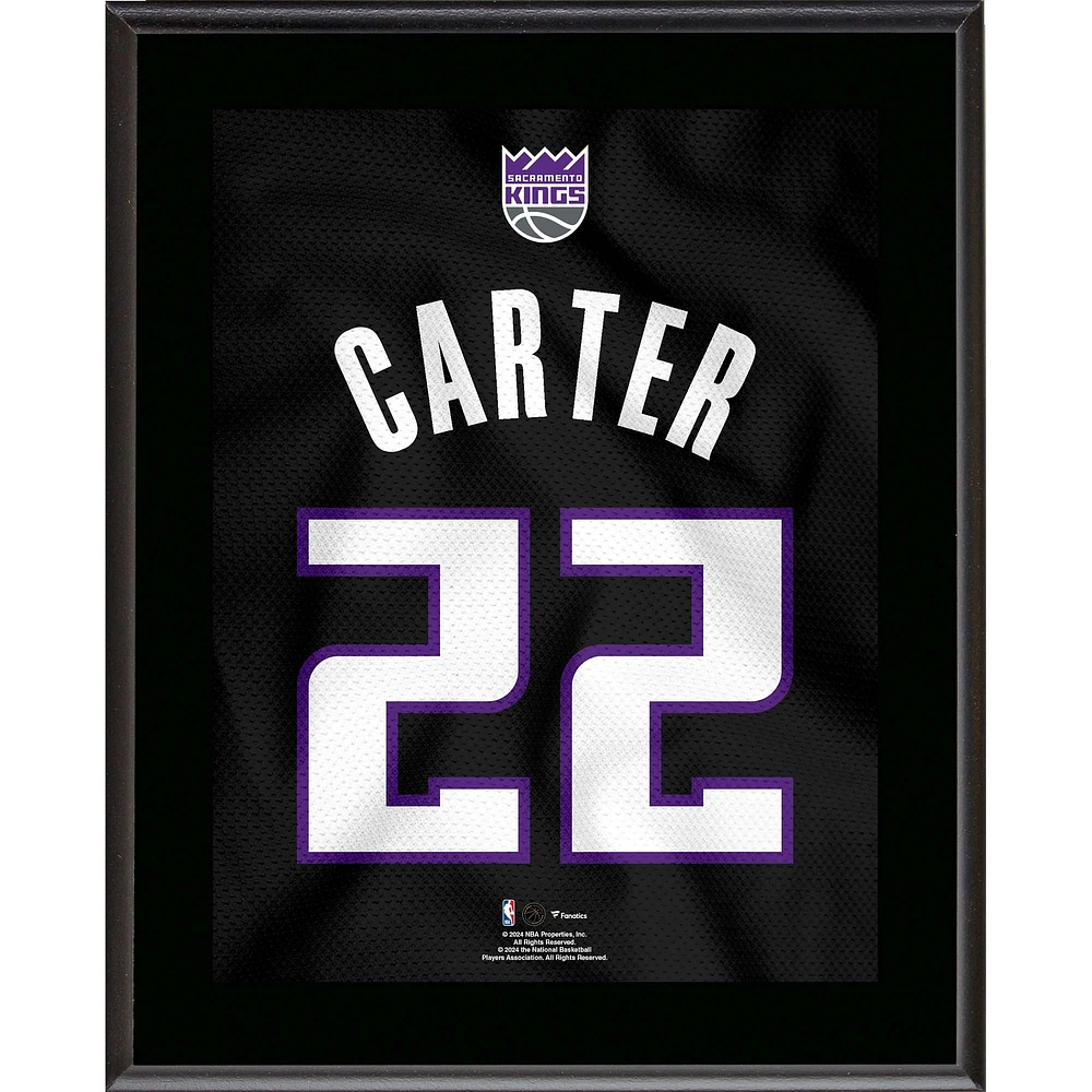 Devin Carter Sacramento Kings 10.5" x 13" Jersey Number Sublimated Player Plaque