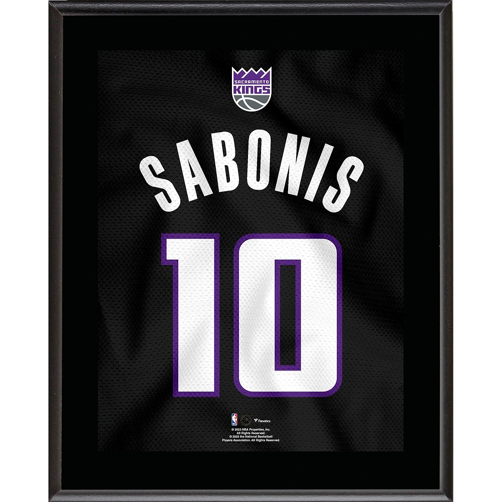 Domantas Sabonis Sacramento Kings 10.5" x 13" Jersey Number Sublimated Player Plaque