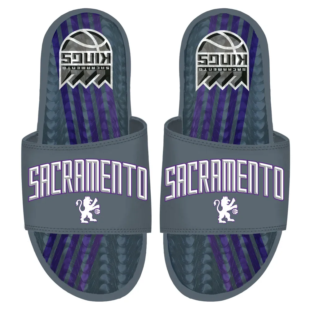 ISlide Gray Sacramento Kings 2022/23 City Edition Gel Slide Sandals