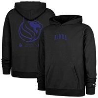 Men's '47  Black Sacramento Kings 2024/25 City Edition Double Crossover Foundation Pullover Hoodie