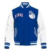 Men's Pro Standard  Blue Sacramento Kings 2024/25 City Edition Wool Varsity Full-Zip Jacket
