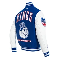 Men's Pro Standard  Blue Sacramento Kings 2024/25 City Edition Wool Varsity Full-Zip Jacket