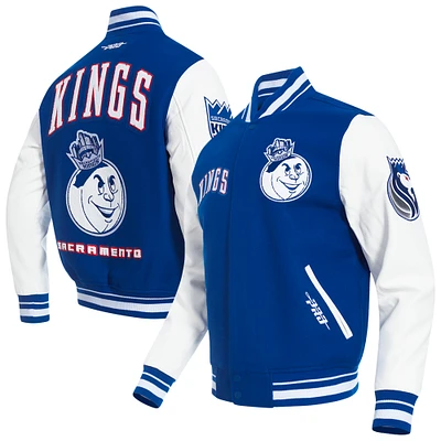 Men's Pro Standard  Blue Sacramento Kings 2024/25 City Edition Wool Varsity Full-Zip Jacket