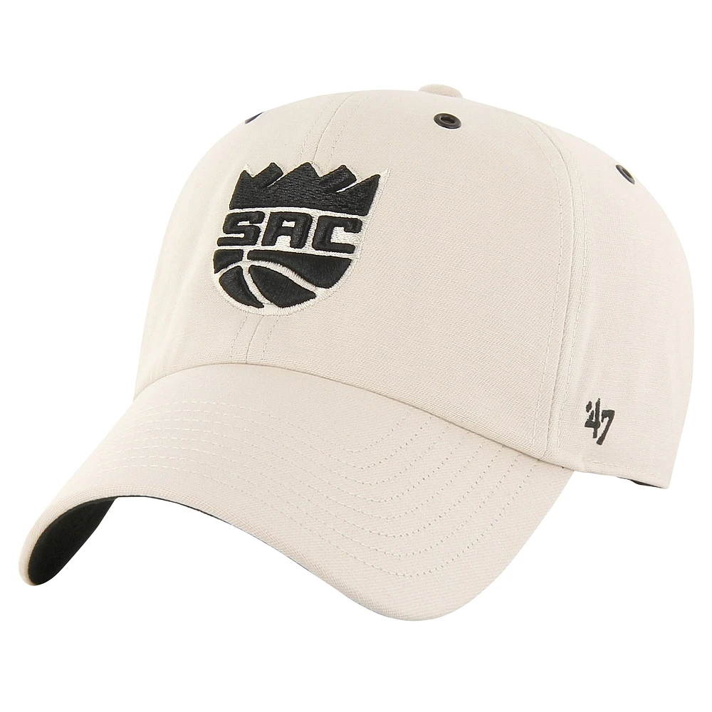Men's '47 Cream Sacramento Kings Lunar Clean Up Adjustable Hat