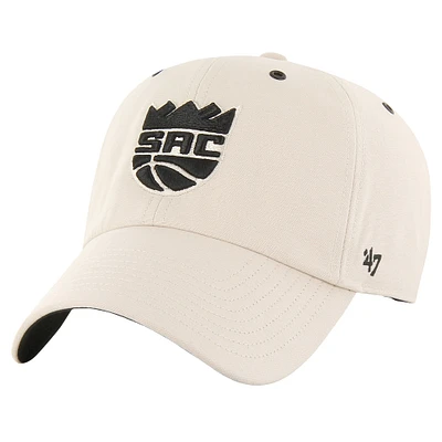 Men's '47 Cream Sacramento Kings Lunar Clean Up Adjustable Hat