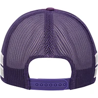 Casquette réglable de camionneur à rayures Sidebrand '47 Purple Sacramento Kings pour hommes