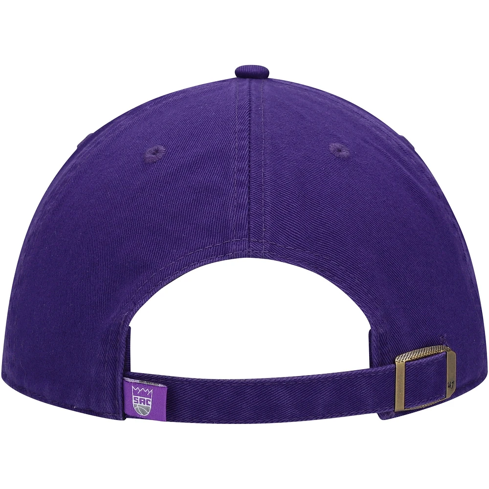 Casquette réglable '47 Sacramento Kings Team Clean Up violette pour homme