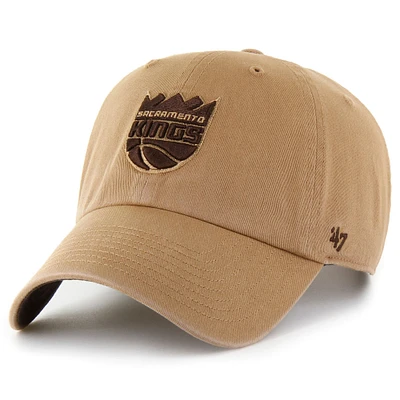 Casquette réglable '47 Tan Sacramento Kings Ballpark Clean Up pour homme