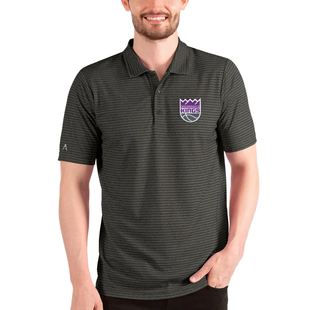 Men's Antigua White/Black Los Angeles Kings Groove Polo Size: Small