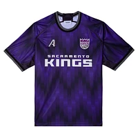 Men's Authmade x NBA Purple Sacramento Kings Soccer Kit Fashion Jersey