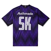 Men's Authmade x NBA Purple Sacramento Kings Soccer Kit Fashion Jersey