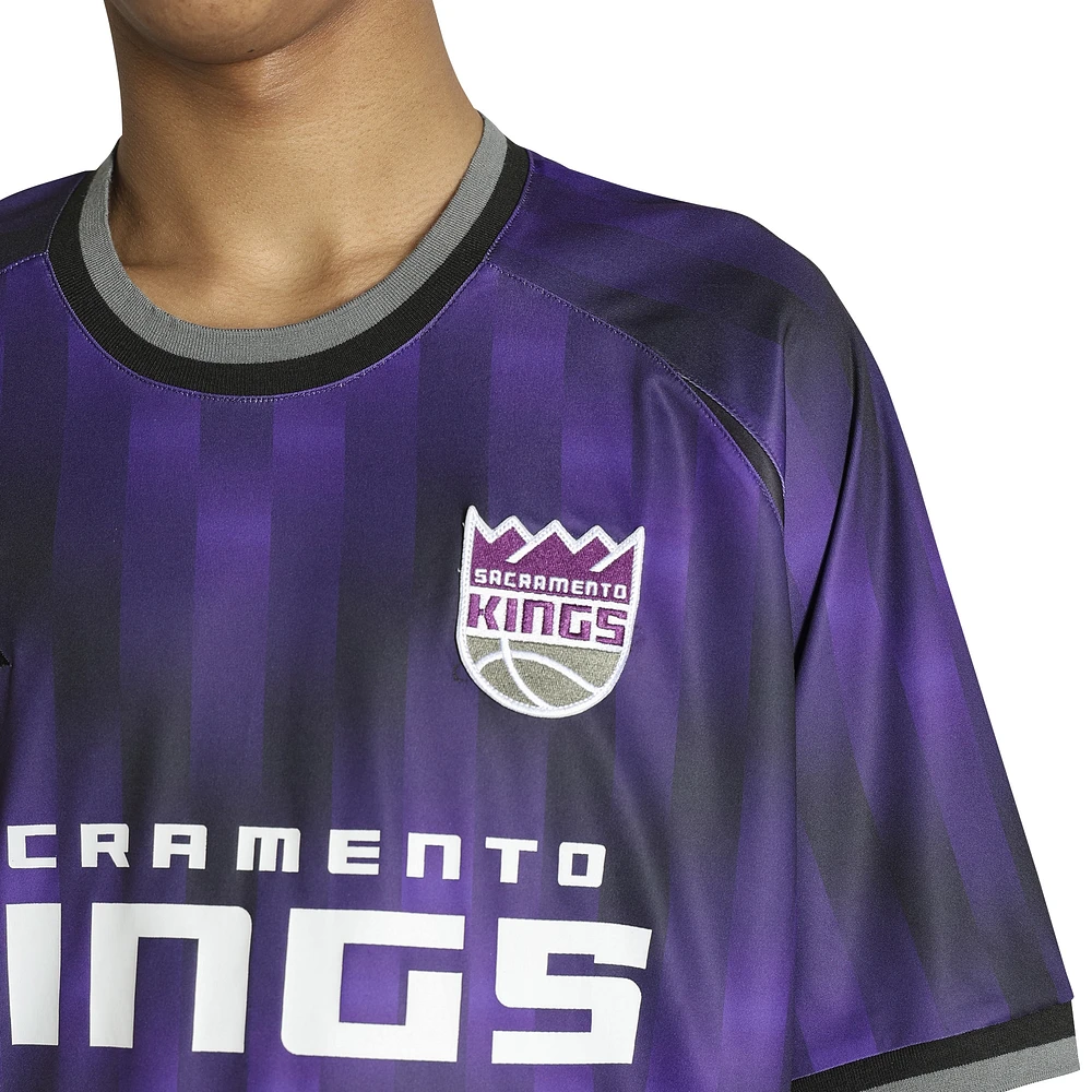 Men's Authmade x NBA Purple Sacramento Kings Soccer Kit Fashion Jersey