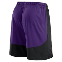 Short de performance noir/violet pour homme des Sacramento Kings