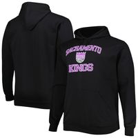 Men's Black Sacramento Kings Big & Tall Heart Soul Pullover Hoodie