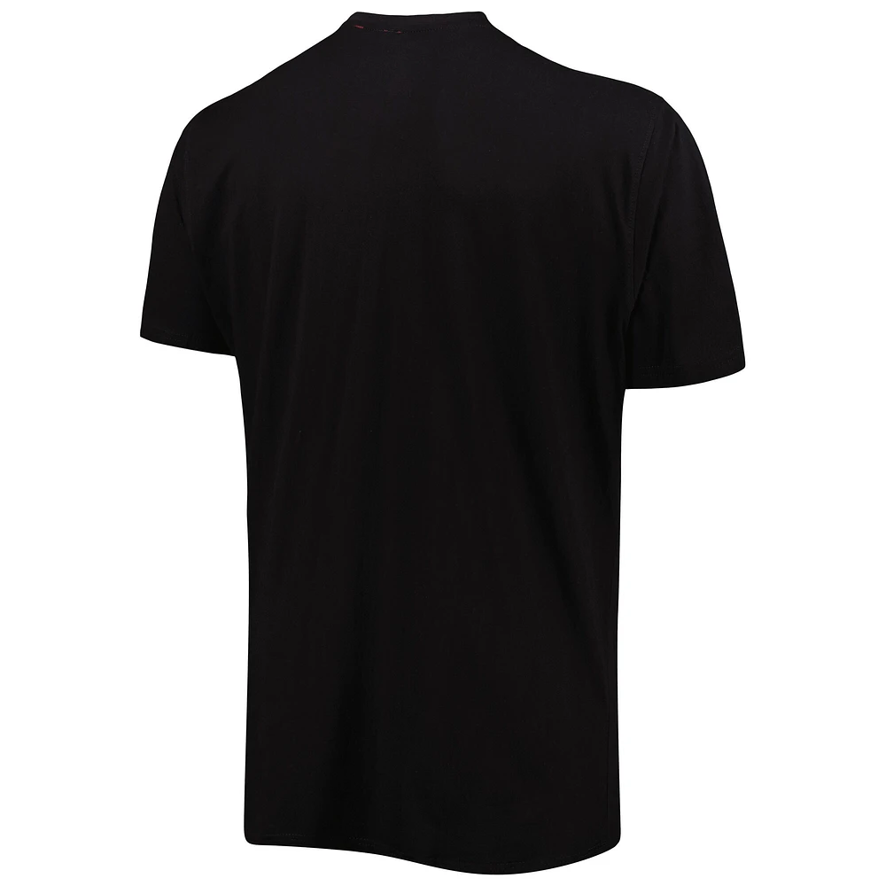 Men's Black Sacramento Kings Big & Tall Heart Soul T-Shirt