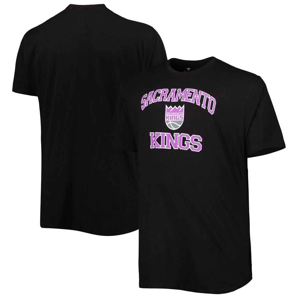 Men's Black Sacramento Kings Big & Tall Heart Soul T-Shirt