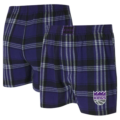 Boxer en flanelle violet Concepts Sport pour hommes Sacramento Kings Region