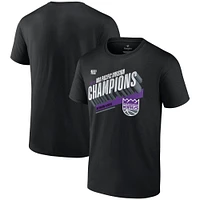 T-shirt noir Fanatics pour hommes des Sacramento Kings 2023 Pacific Division Champions Locker Room