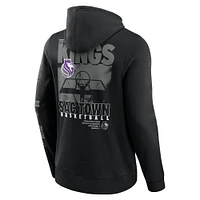 Sweat à capuche croisé Game Time pour homme Fanatics Black Sacramento Kings