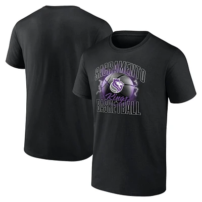 T-shirt Match Up Fanatics noir pour hommes des Sacramento Kings