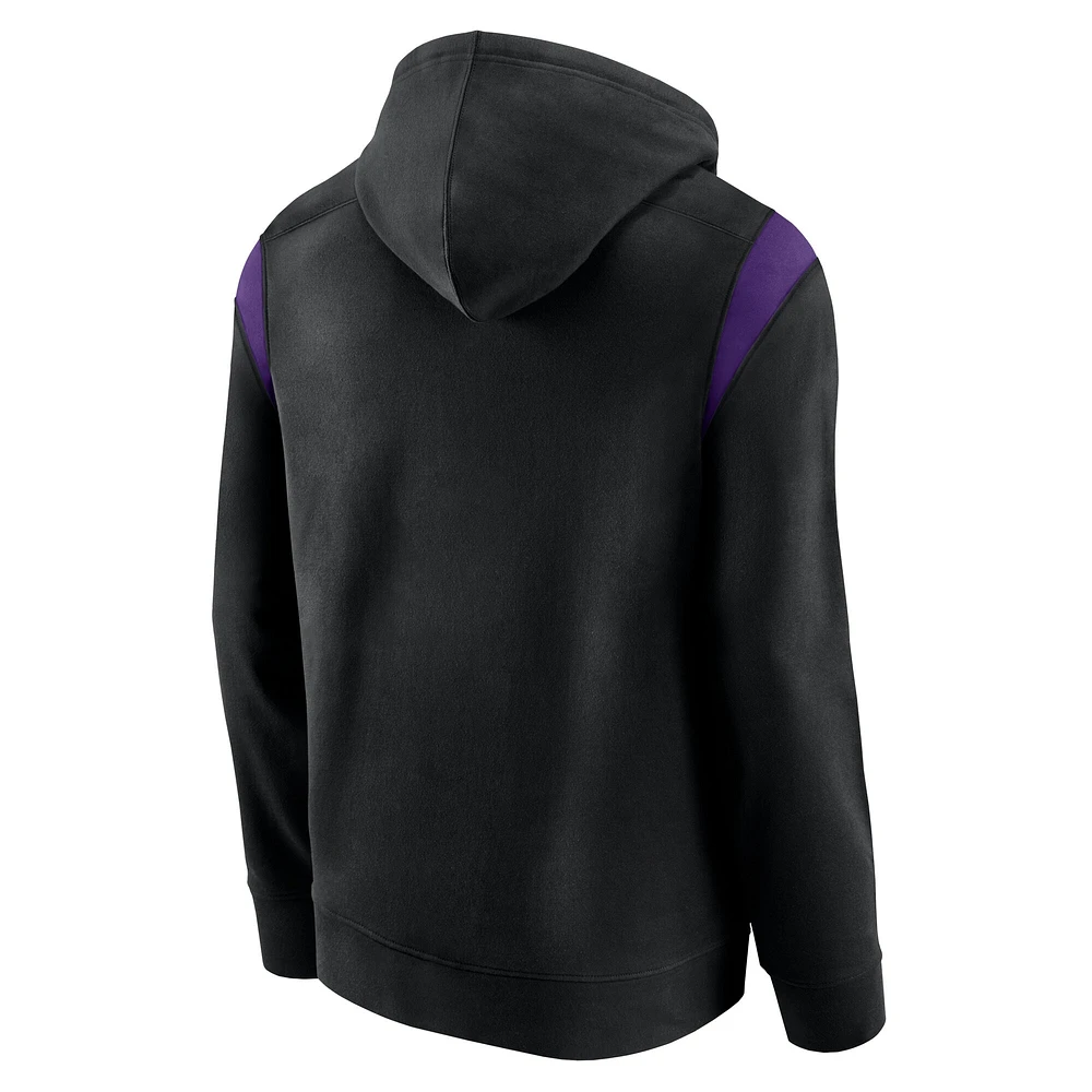 Men's Fanatics Black Sacramento Kings Scorer Pullover Hoodie