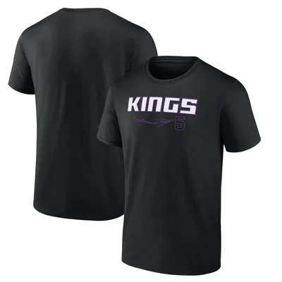 De'Aaron Fox Sacramento Kings Fanatics Branded Name & Number T-Shirt - Black