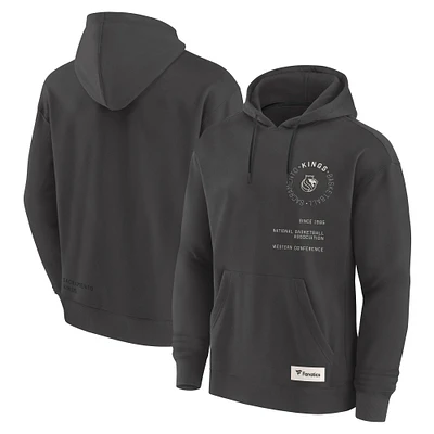 Men's Fanatics Gray Sacramento Kings Future Ground Info Elements Premium Pullover Hoodie