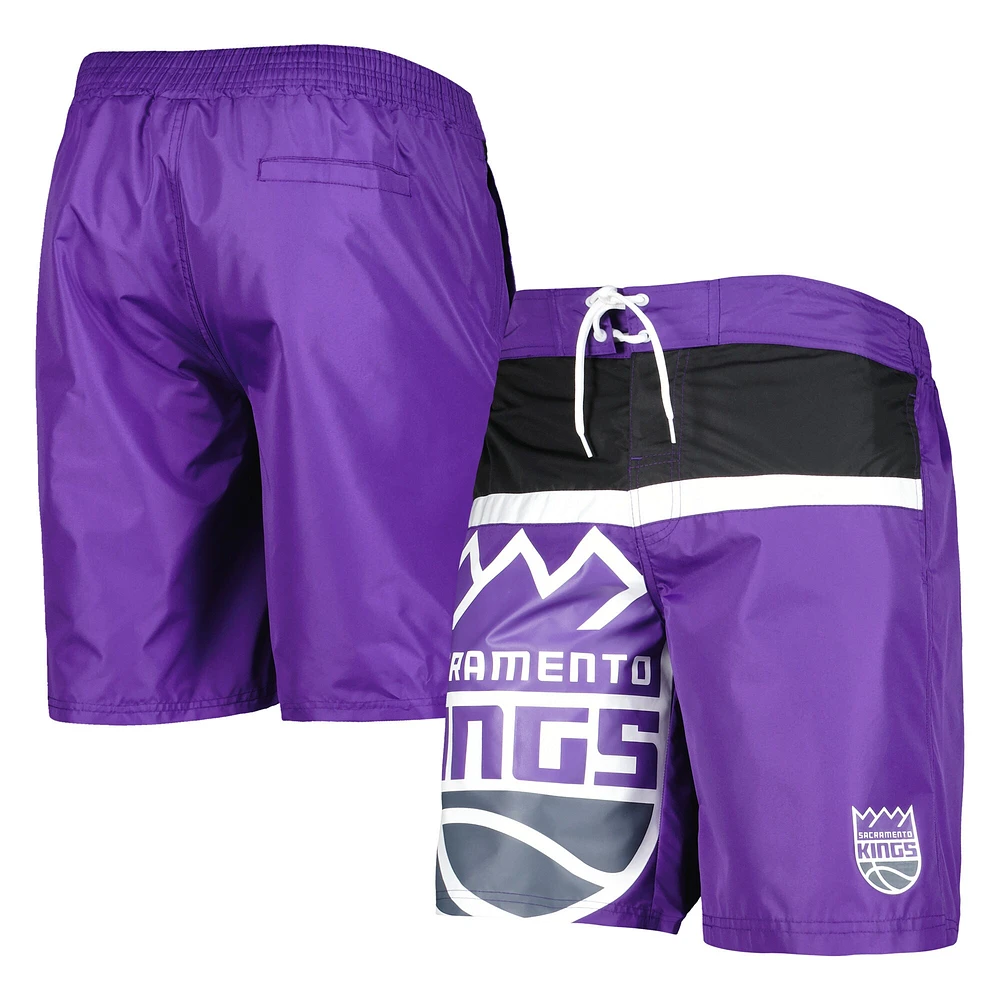 Men's G-III Sports by Carl Banks Purple Sacramento Kings Sea Wind Swim Trunks