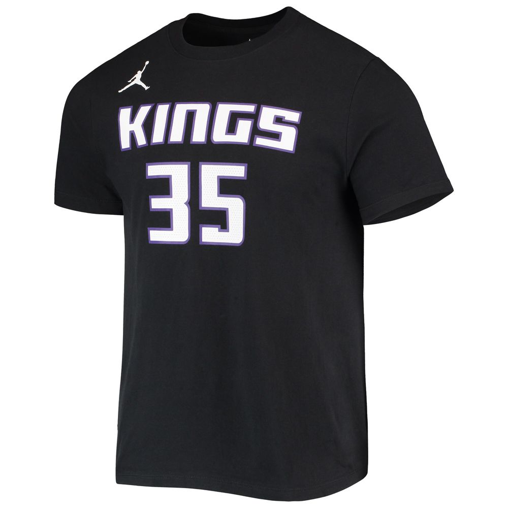 Men's Jordan Brand Black Sacramento Kings 2020/21 Statement Name & Number T-Shirt