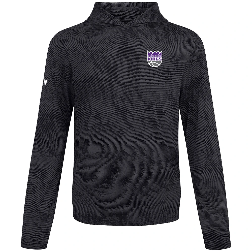 Sweat à capuche plateforme noir Levelwear pour homme des Sacramento Kings