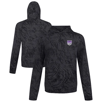 Sweat à capuche plateforme noir Levelwear pour homme des Sacramento Kings