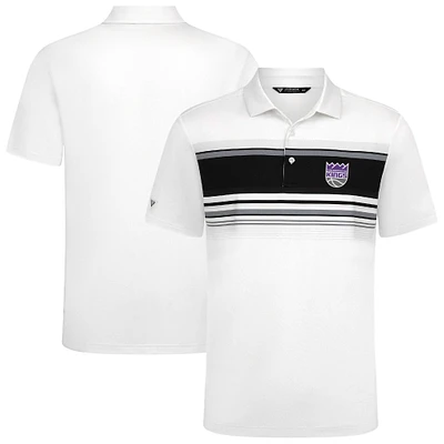 Polo blanc Onward pour homme des Sacramento Kings de Levelwear