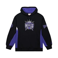 Men's Mitchell & Ness Black Sacramento Kings Hardwood Classics Team Origins Fleece Pullover Hoodie