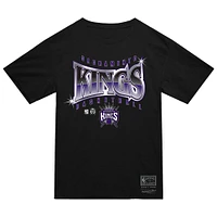 Men's Mitchell & Ness  Black Sacramento Kings Worldwide Collection Glow Up T-Shirt