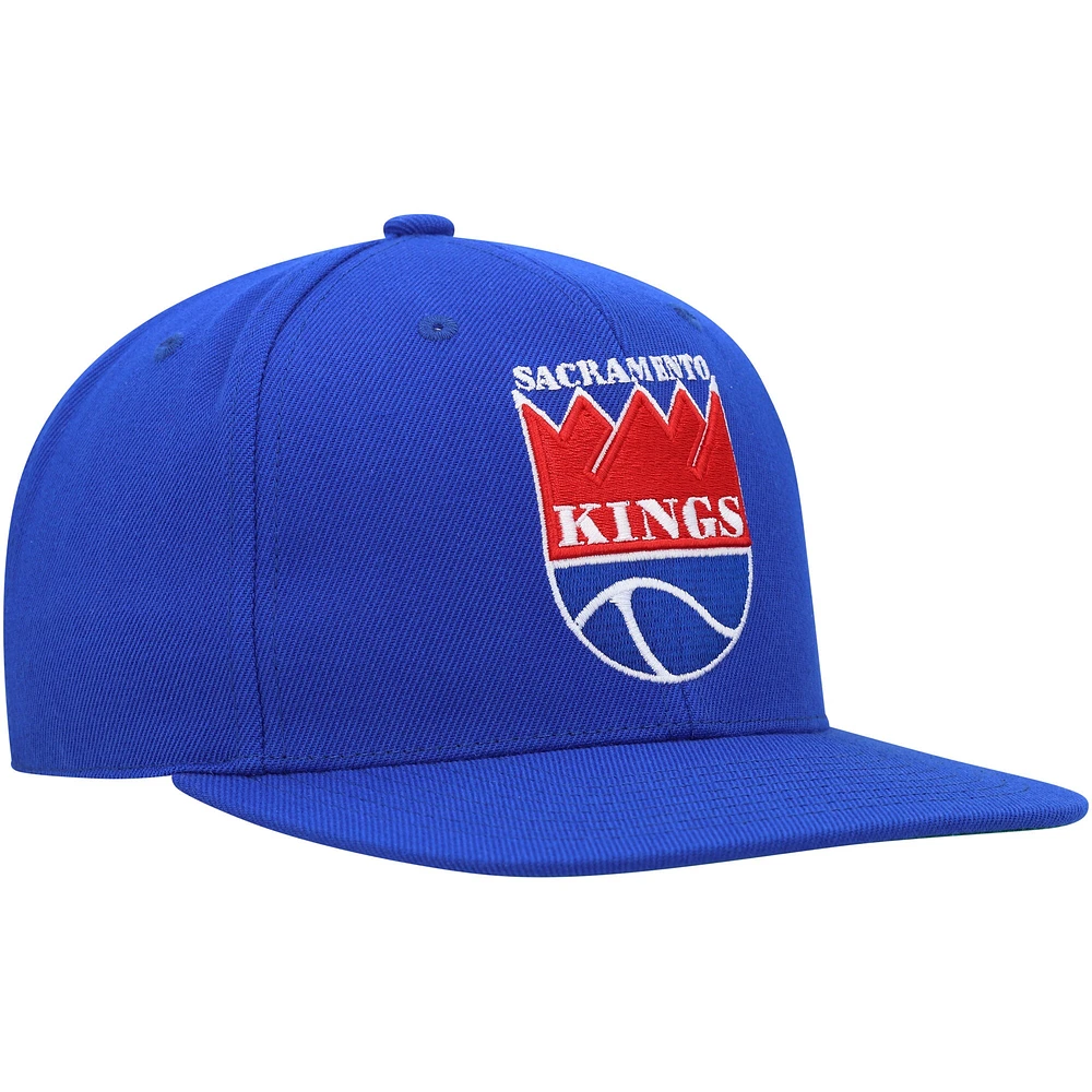 Casquette ajustée Mitchell & Ness pour homme Sacramento Kings Hardwood Classics MVP Team Ground 2.0, bleu