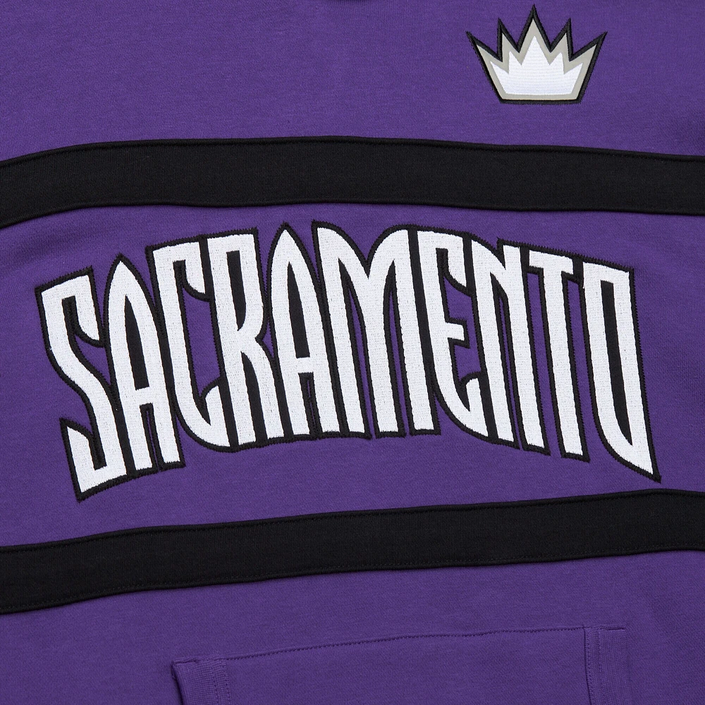 Sweat à capuche violet pour homme Mitchell & Ness Sacramento Kings Hardwood Classics Nights Head Coach