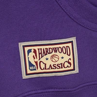 Men's Mitchell & Ness Purple Sacramento Kings Hardwood Classics Nights Head Coach Pullover Hoodie