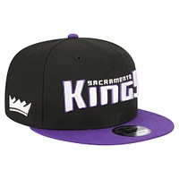 Casquette Snapback Jersey Hook Statement Edition 9FIFTY Sacramento Kings noire/violette pour homme de New Era